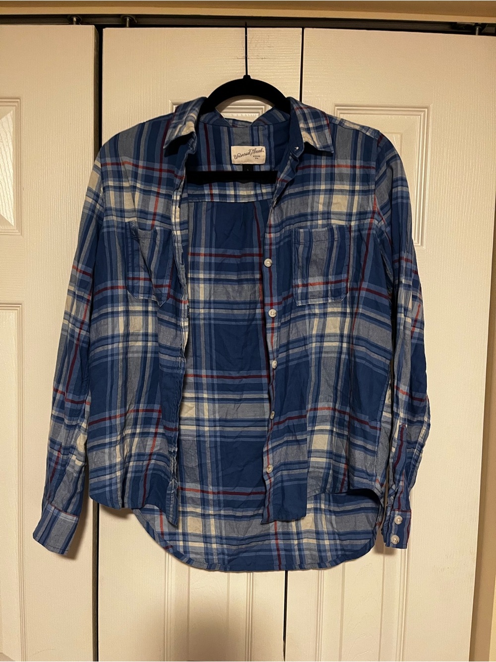 Universal Thread Blue Plaid Button-Down Shirt
